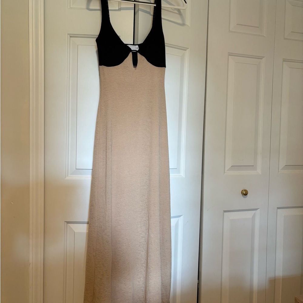ASOS Tan Slip Midi Dress for Cocktail Nights